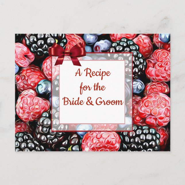 Tarjeta de receta Boda Sweet Berries (Anverso)
