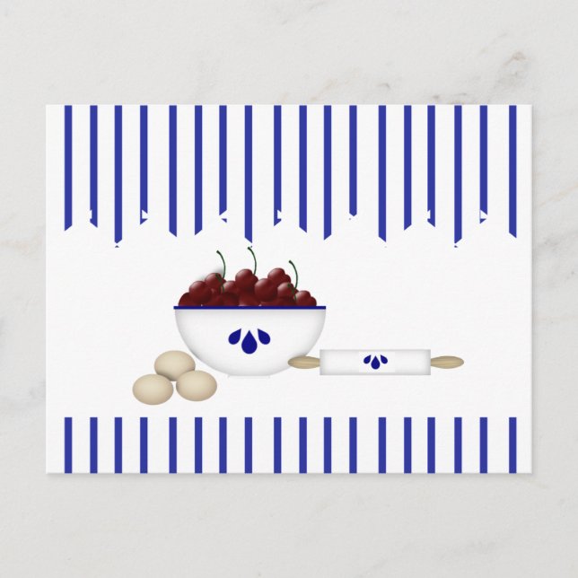 Tarjeta De Receta Bowl De Cerezas (Anverso)