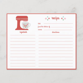 Tarjeta de receta brillante Baking Spirit