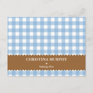 Tarjeta de receta con nombre personalizado de ging