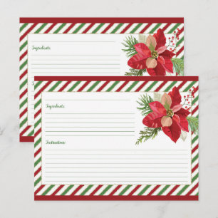 Tarjeta de receta cute Blank
