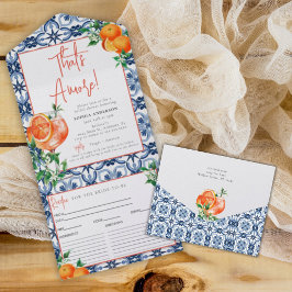 Tarjeta de Receta de Agua Positano Aperol Spritz