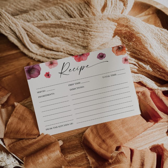 Tarjeta de receta de amor en flor (Subido por el creador)