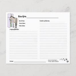 Tarjeta de Receta de Caballo Divertida y Caprichos