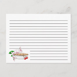 Tarjeta de receta de cerezo