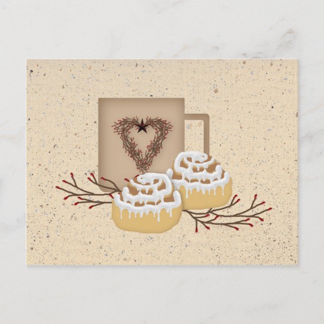 Tarjeta de receta de Cinnamon Rolls (Anverso)