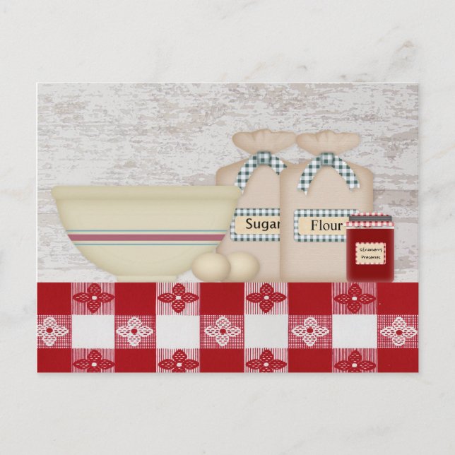 Tarjeta de receta de cocina de la abuela (Anverso)