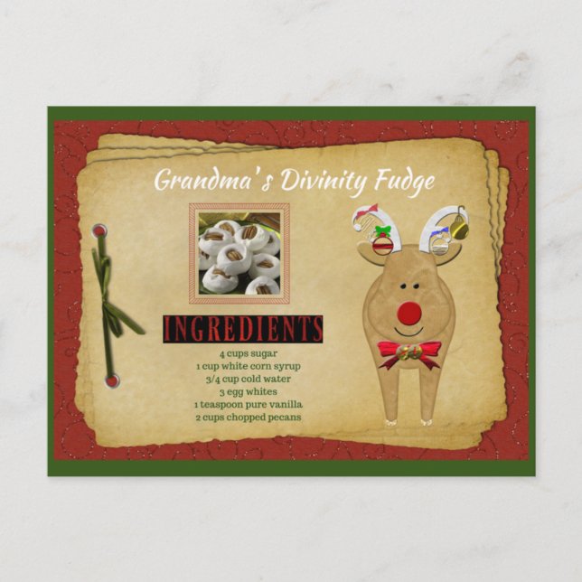 TARJETA DE RECETA DE COMBUSTIBLE para la divinidad (Anverso)