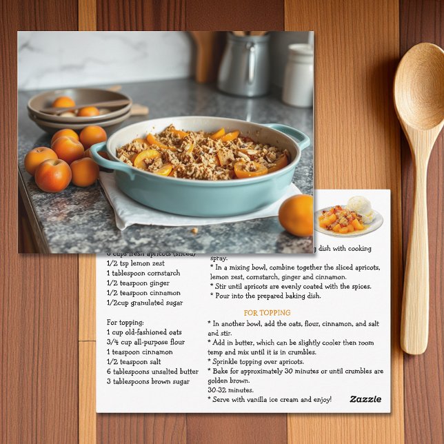 Tarjeta de Receta de Crujiente de Albaricoque (Subido por el creador)