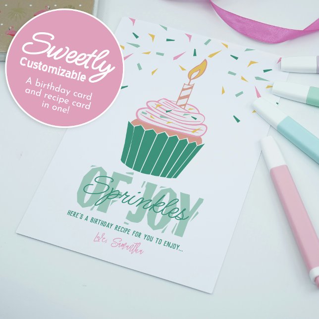 Tarjeta de receta de cumpleaños para personalizado (Subido por el creador)