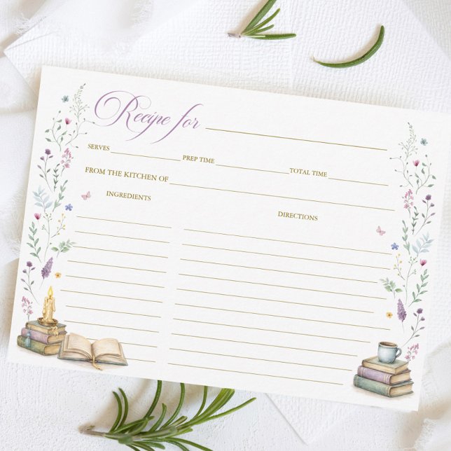 Tarjeta de receta de desayuno de boda con tema de  (Subido por el creador)