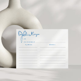 Tarjeta de receta de Desayuno de Novia Dolce Vita