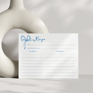 Tarjeta de receta de Desayuno de Novia Dolce Vita