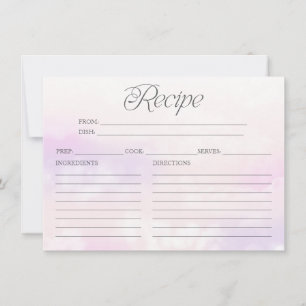 Tarjeta de Receta de Despedida de Soltera en Nube 