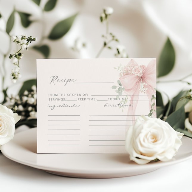 tarjeta de receta de ducha nupcial con lazo (Subido por el creador)