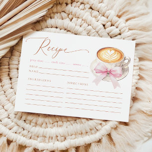 Tarjeta de receta de elegante desayuno de boda con