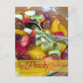 Tarjeta de Receta de Ensalada de Fruta Rellena Pea