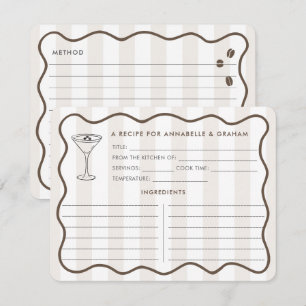 Tarjeta de receta de Espresso Martini Love Is Brew