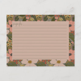 Tarjeta de Receta de Fiesta de Despedida de Solter