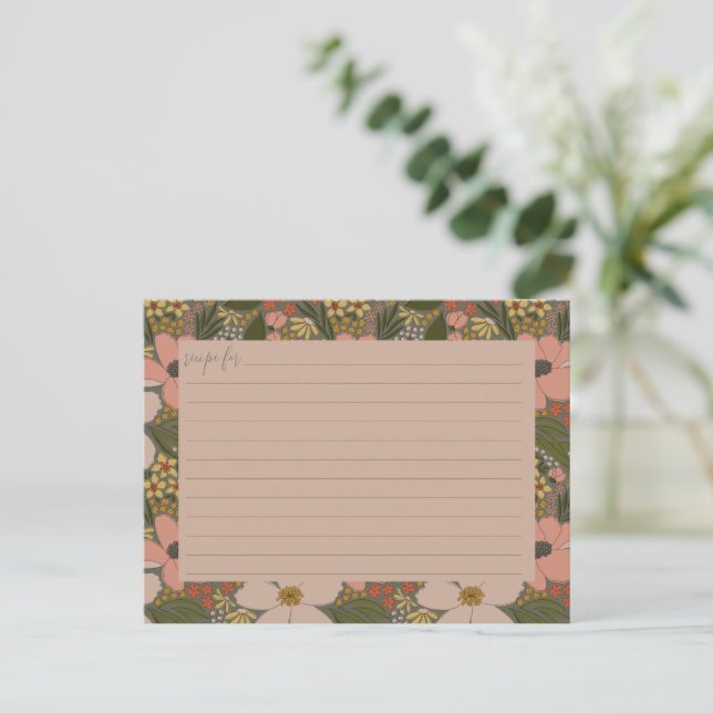 Tarjeta de Receta de Fiesta de Despedida de Solter (Anverso de pie)