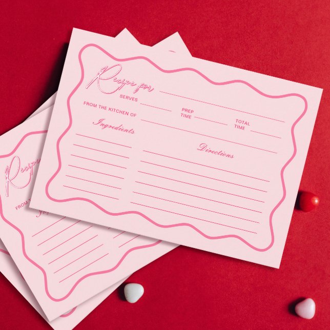 Tarjeta de Receta de Fiesta de Despedida de Solter (Subido por el creador)