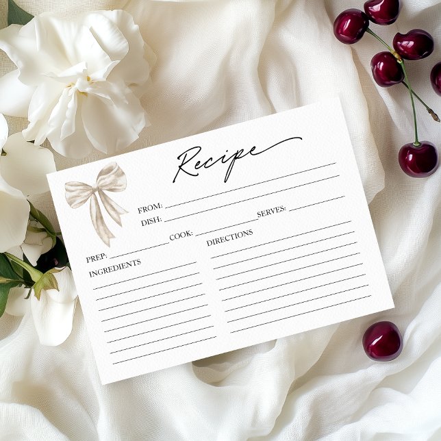 Tarjeta de Receta de Fiesta de Despedida de Solter (Subido por el creador)