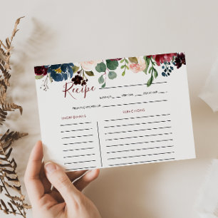 Tarjeta de Receta de Fiesta de Despedida de Solter