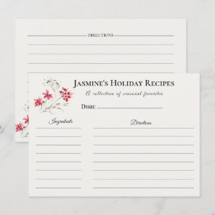 Tarjeta de Receta de Fiesta – Papelería de Estació
