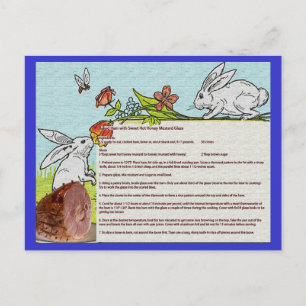 Tarjeta de receta de Ham Easter horneada