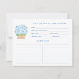 Tarjeta de receta de Hortensia Azul de Abuela Cost