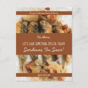 Tarjeta de receta de Kraft marrón con letra blanca