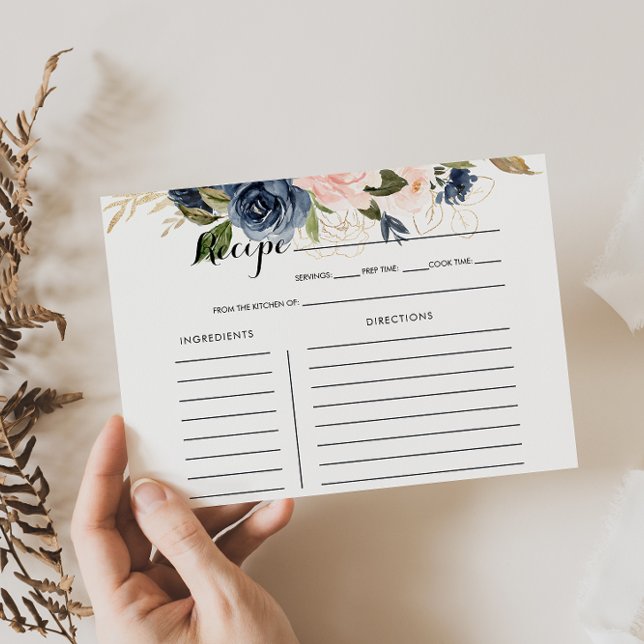 Tarjeta de receta de la ducha azul azul de la Mari (Subido por el creador)