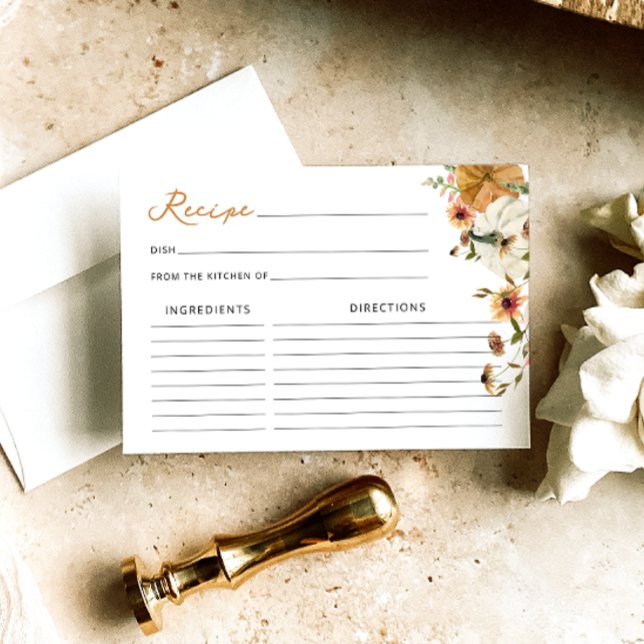 Tarjeta de receta de la ducha de novia de la calab (Subido por el creador)