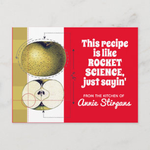 Tarjeta de receta de libro de cocina de hornear co