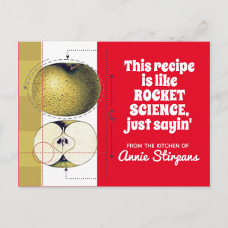 Tarjeta de receta de libro de cocina de hornear co