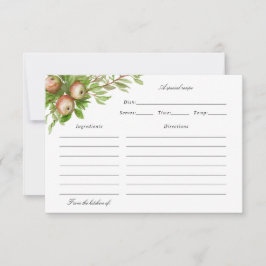 tarjeta de receta de manzanas acuáticas