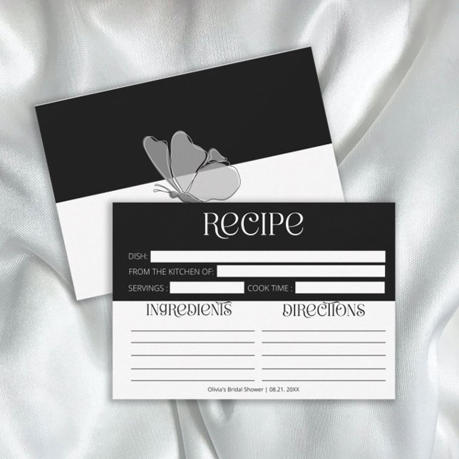 Tarjeta de receta de mariposa para tipografía Mini (Subido por el creador)