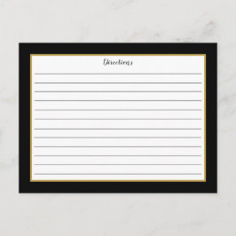 Tarjeta de receta de Monograma Botánico de Foliage