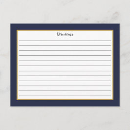Tarjeta de receta de monograma de la floración de