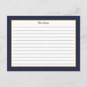 Tarjeta de receta de monograma de la floración de 