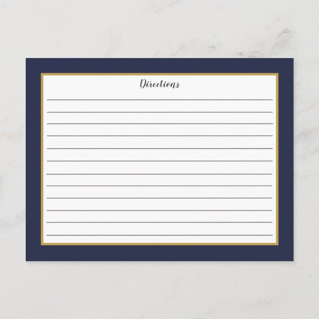 Tarjeta de receta de monograma de la floración de  (Reverso)