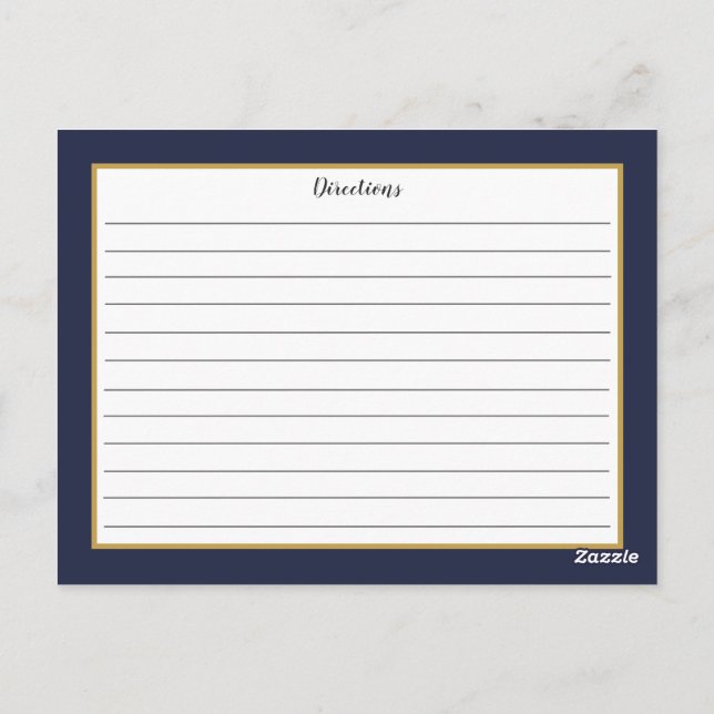 Tarjeta de receta de monograma de la floración de  (Reverso)