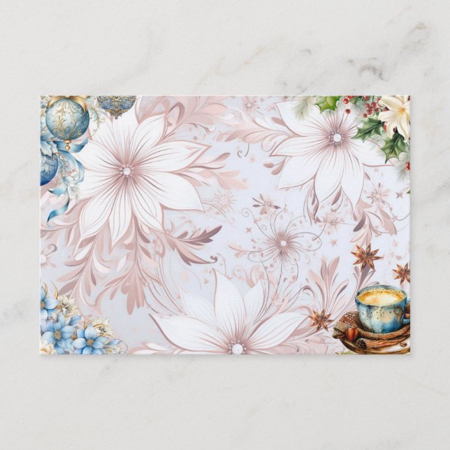 Tarjeta de receta de navidad Morning Blank (Anverso)