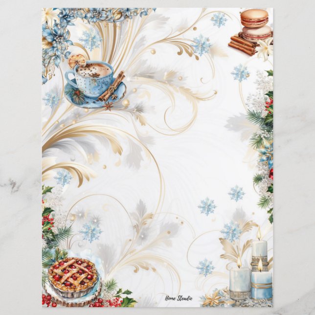 Tarjeta de receta de página completa con barro de  (Anverso)