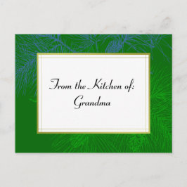 Tarjeta de receta de Personalizado de vacaciones d