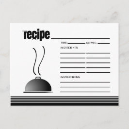 Tarjeta de receta de Plata servida en Domo