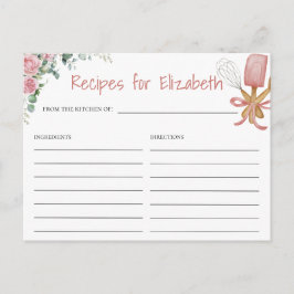 Tarjeta De Receta De Pronto Para Ser Susurrada