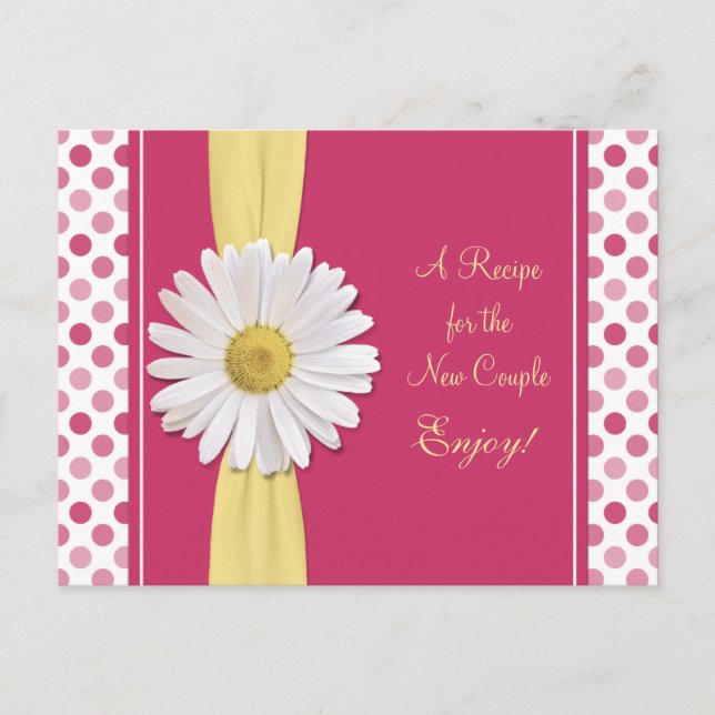 Tarjeta de Receta de puntos de margarita y polka p (Anverso)