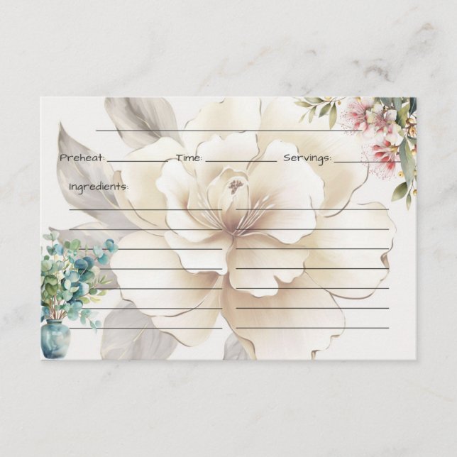 Tarjeta de Receta de Serenity (Anverso)