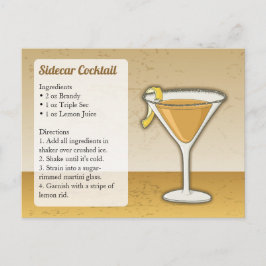 Tarjeta de receta de Sidecar